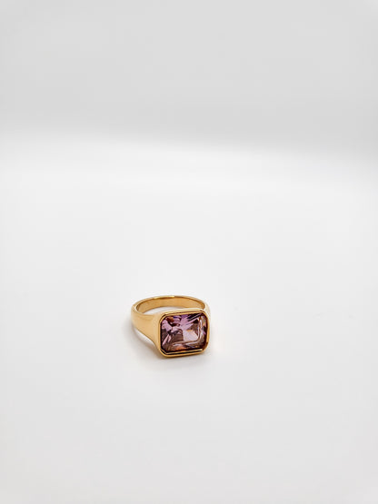 Mella cubic zircon ring